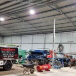 lighting installed in a tamworth farm shed