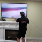 tamworth electrician installation and mounting samsung frame tv in tamworth home