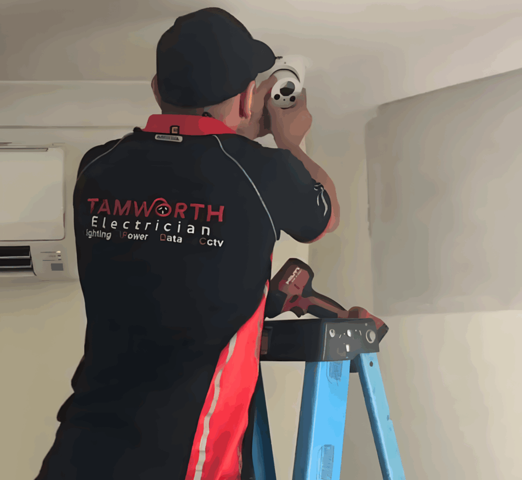 tamworth electrician cctv security camera installation