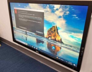 touch screen tv wall mounted at daycare in tamworth