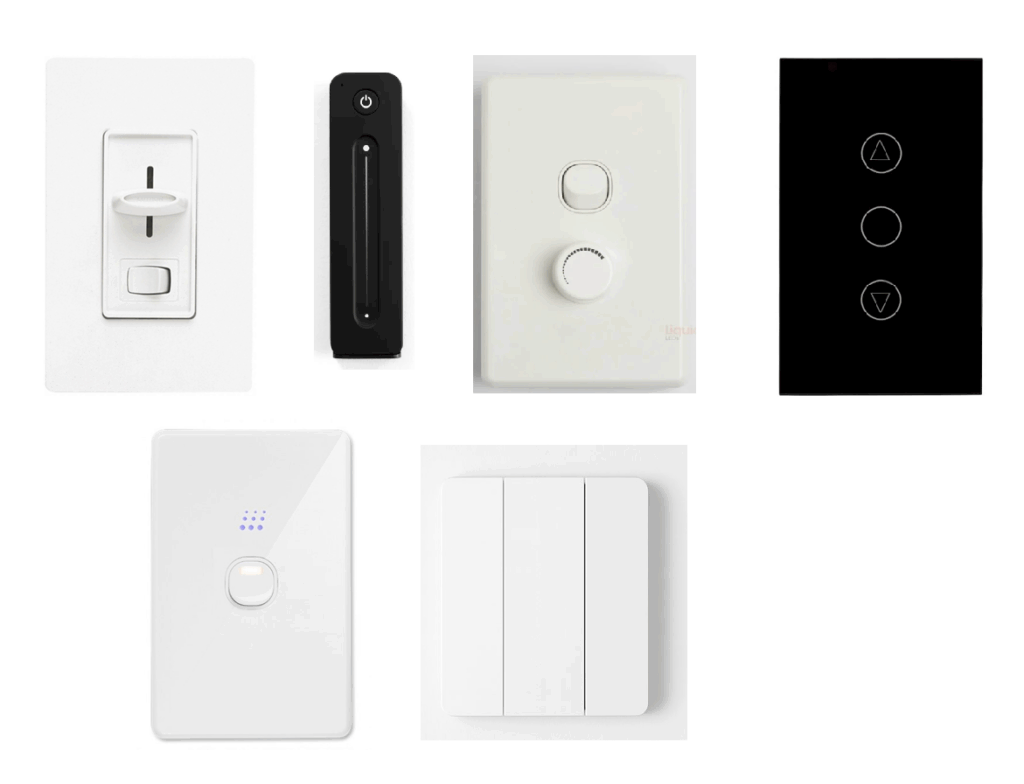 styles of dimmer switches available in australia